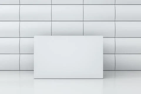3d rendering, white packing boxes with white background Stock Illustration