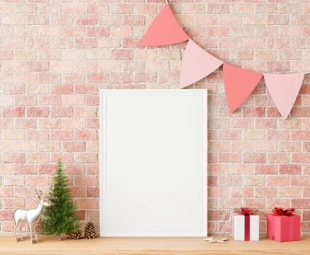 3D rendering white square gift box and metallic pink golden bow-ribbon concep Stock Illustration