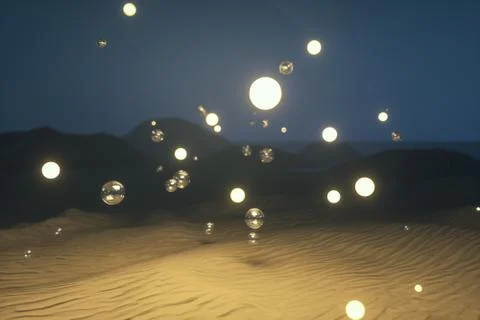 3d rendering, the wide desert, with stripes shapes. Illustrazione stock