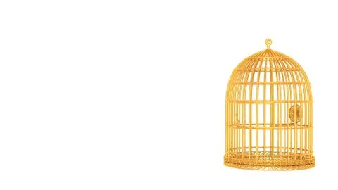 3d rendering of a wired object in yellow on white Stock Illustration