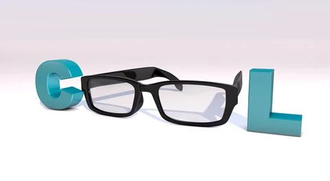 3D rendering word COOL on white background Illustrazione stock