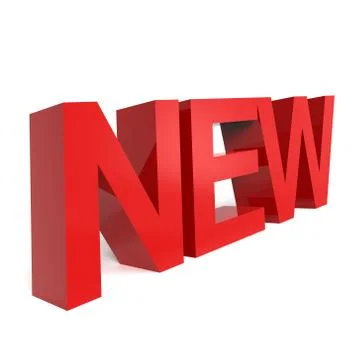 3D rendering word - NEW Illustrazione stock