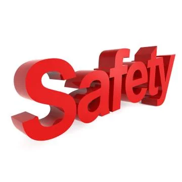 3D rendering word - SAFETY Stock Illustration