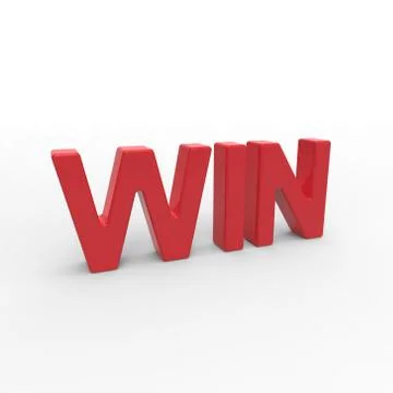 3D rendering word - WIN イラスト素材