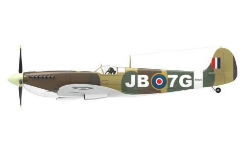 3d rendering of a world war 2 airplane isolated on white background Illustrazione stock