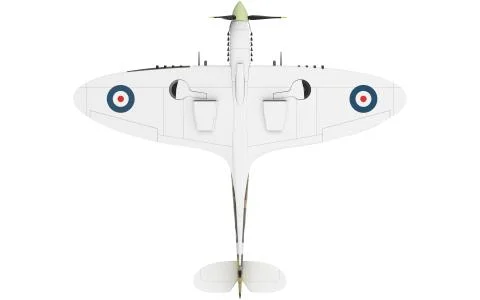 3d rendering of a world war 2 airplane isolated on white background Illustrazione stock