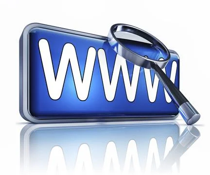 3D rendering of a www icon Illustration