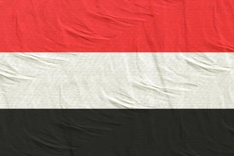 3d rendering of Yemen flag Stock Illustration