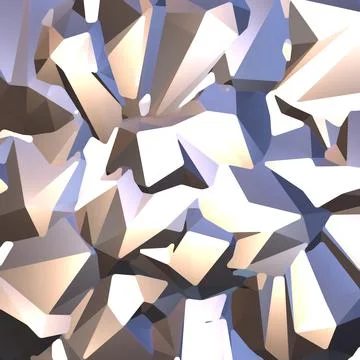 3D rendering.Abstract geometric polygonal background.Art backdrop. Stock Illustration