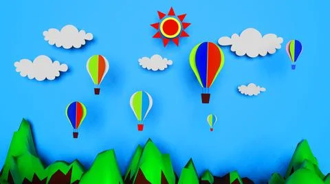 3D renderings of floating boron Stock Illustration