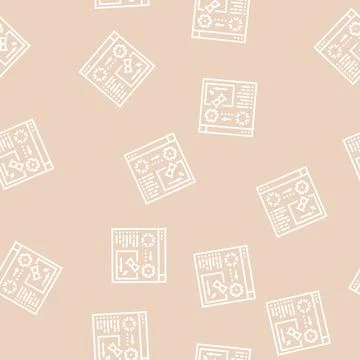 3d renderings line seamless pattern Stock Illustration