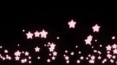 3d representation animated stars jumping from the bottom to the front Stock Footage 279244006