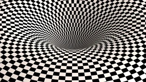 3d representation of the Gravity around the Wormhole Blackhole, Stock Footage 237943509