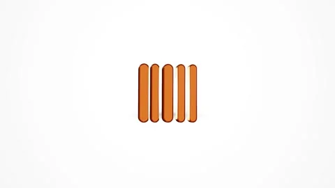 3D Retail UPC Barcode Icon Animated Loop on White Background 4K Stock Footage 347650926