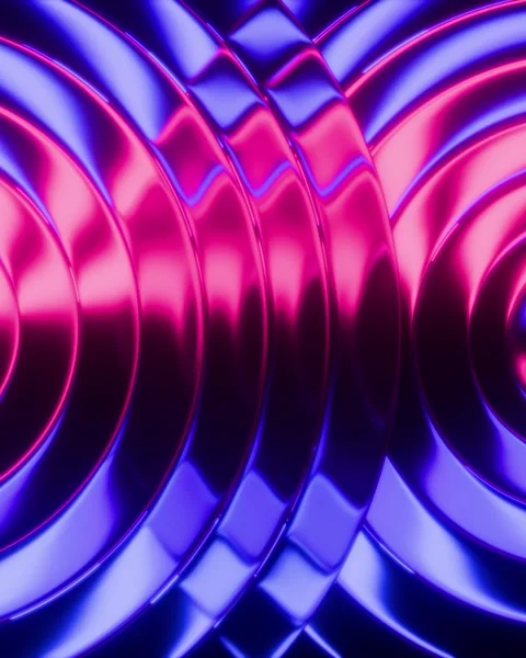 3D retro abstract background with neon lights Stock Footage 332714417