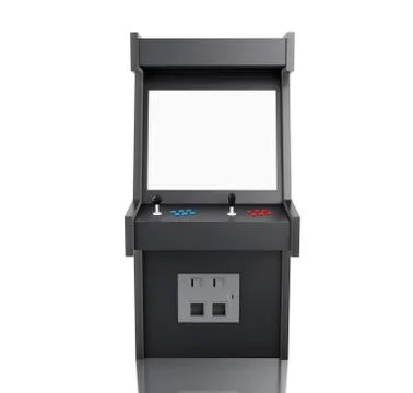 3d retro arcade machine Stock Illustration