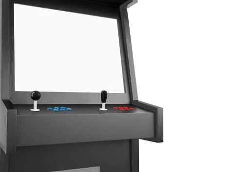 3d retro arcade machine Illustrazione stock