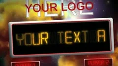 3D Retro Pinball Machine Stock After Effects