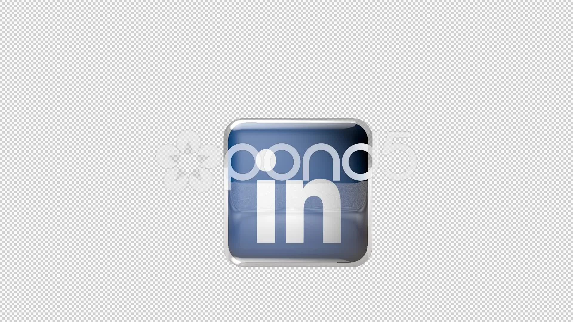 3D revolving Linkedin Logo with Alpha C... | Stock Video | Pond5, image size:1920x1080