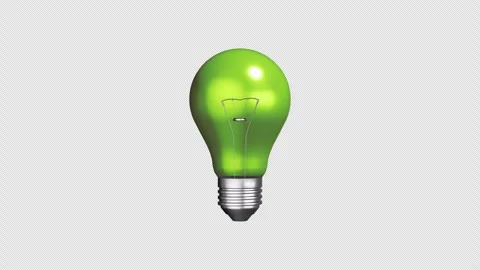 3D RGB Bulb Rotating. Transparent Background. Fluorescent Tube. 4K Stock Footage 276529801
