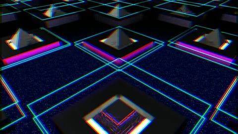 3D RGB Shift 4K 02 Stock Footage 100377185