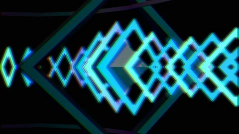 3D RGB Shift 4K 04 Stock Footage 100377264