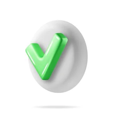 3D Right Button in Round Shape Stock Illustration