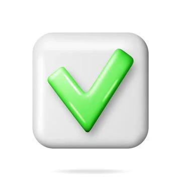 3D Right Button in Square Shape 스톡 일러스트