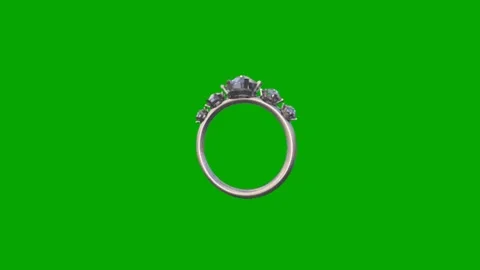 3d Ring Animation Chroma Key Stock Footage 340116466