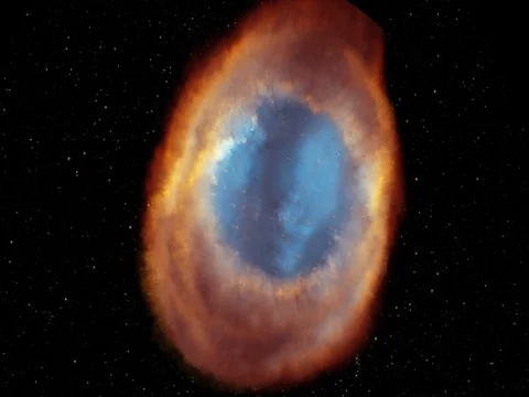 3D Ring Nebula approach Stock Footage 69766095