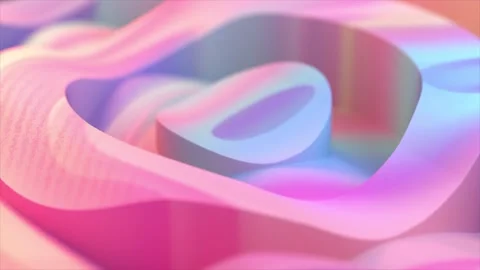 3d rings render background, Geometric background 4k Stock Footage 243590175