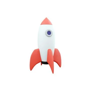 3d rocket space ship launch background. Cartoon rocketship spaceship icon. 3d Stock Illustration