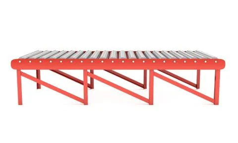 3d roller conveyor Stock Illustration