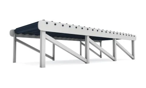 3d roller conveyor Stock Illustration