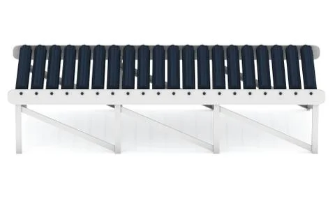 3d roller conveyor 스톡 일러스트
