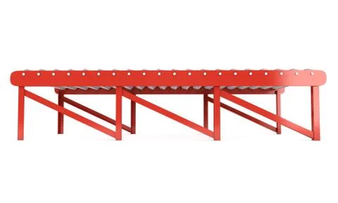 3d roller conveyor Illustrazione stock
