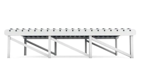 3d roller conveyor 스톡 일러스트