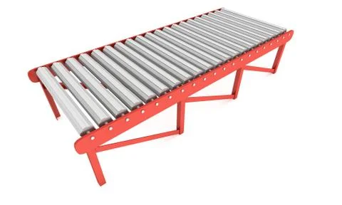 3d roller conveyor Stock Illustration