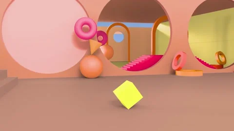 3d Rolling Cube Logo Opener Stock After Effects