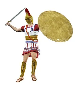 3D Rome soldier Stockillustratie