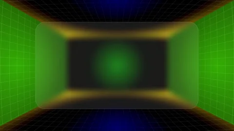 3D Room Glass Morphism Background Stock Video in 4K | High-Resolution. Stock Footage 269670220