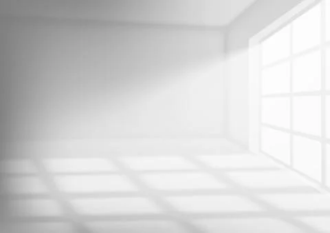 3D Room Interior With With Sunlight Beam Stockillustratie
