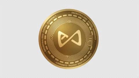 3D Rotating Axie Infinity AXS Cryptocurrency Coin Seamless Looping Animation Stock Footage 166896567