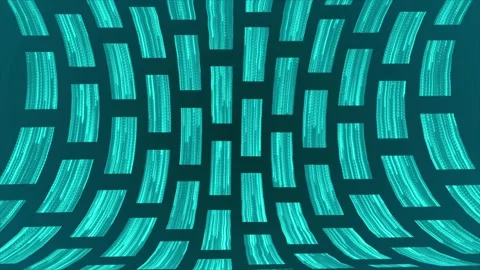 3D rotating box pattern background, cyan3d background Video stock 271320473
