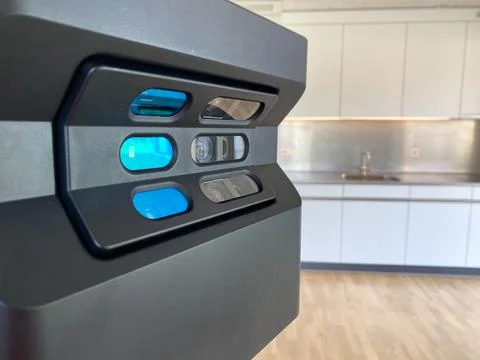 3D rotating camera inside a modern appartment for sale or rent 스톡 사진