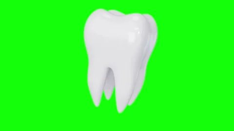 3D rotating clean white human tooth seamless loop animated background Stock Footage 341141796