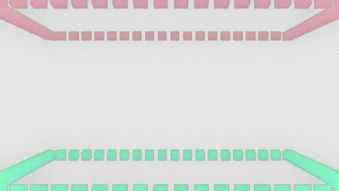 3d Rotating Cube Frame Random Color Change Loop 4k Alpha Transparent Stock Footage 347946589
