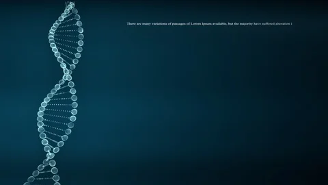 3D Rotating DNA molecule. Stockbeeldmateriaal 98533373