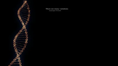 3D Rotating DNA molecule. Stockbeeldmateriaal 98533453