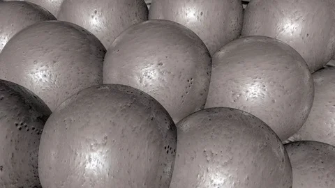 3D rotating gray balls Stock Footage 103020943